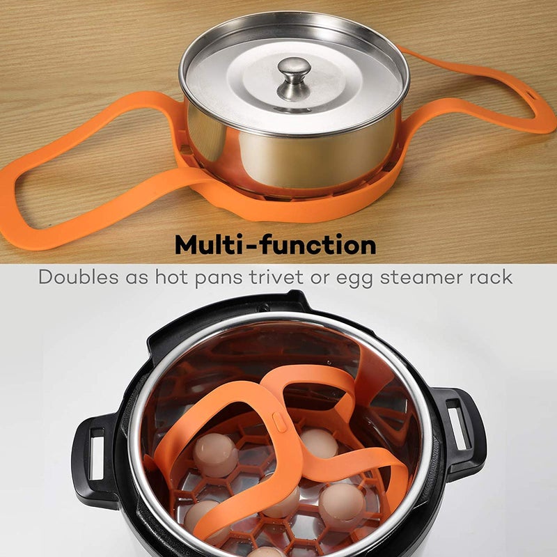 SiCheer Pressure Cooker Sling Silicone Bakeware Sling Compatible with Instant Pot 3 Qt, Compatible with Other Brand Multi-Function Cookers - Image 5